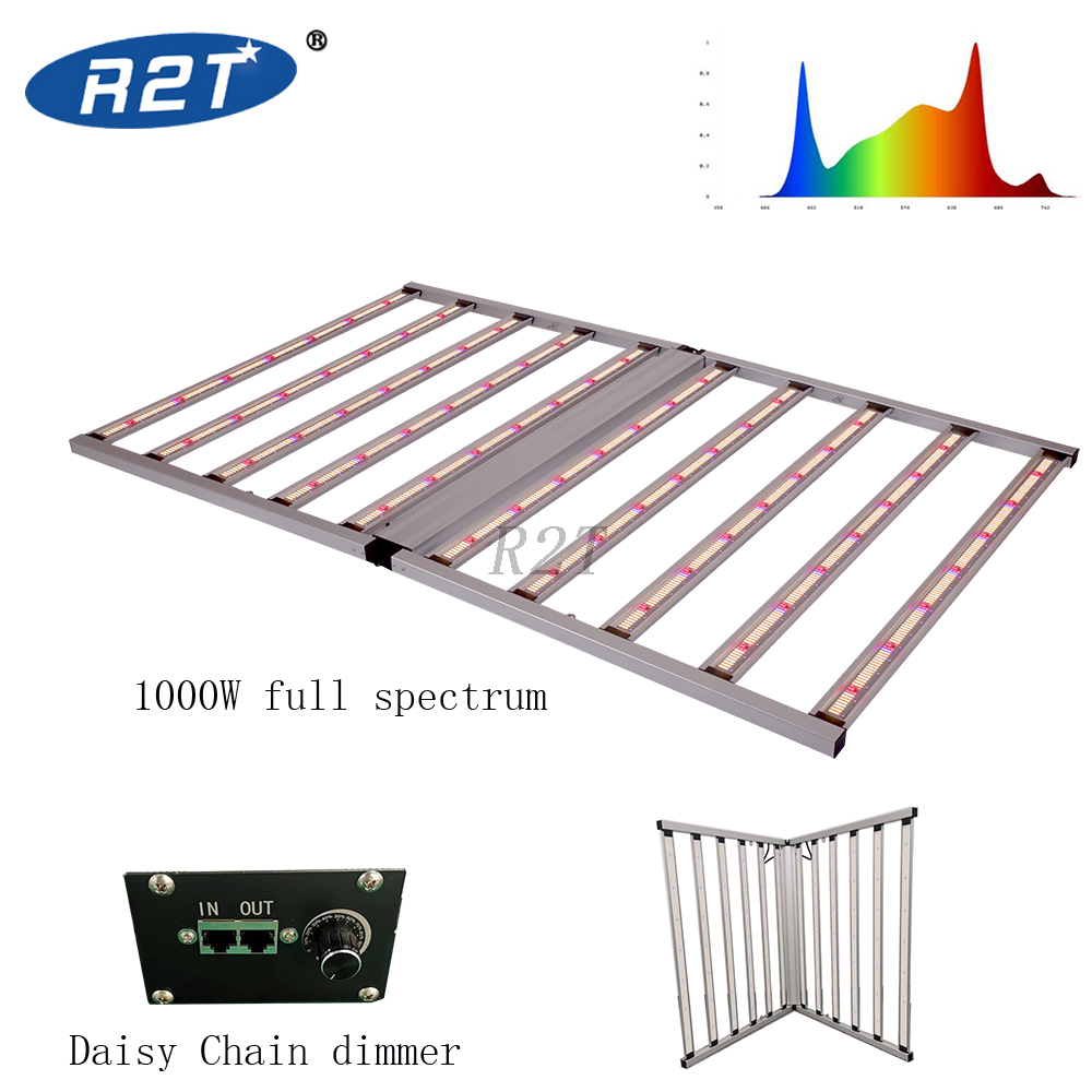 R2TGrow 2023 การปลูกพืชไร้ดิน 1,000 วัตต์ Samsung LED Grow Light สำหรับพืชในร่ม