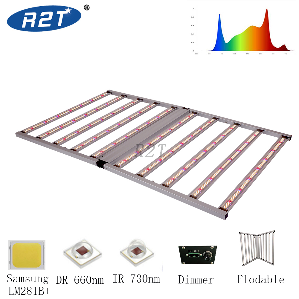 R2TGrow 2023 การปลูกพืชไร้ดิน 1,000 วัตต์ Samsung LED Grow Light สำหรับพืชในร่ม