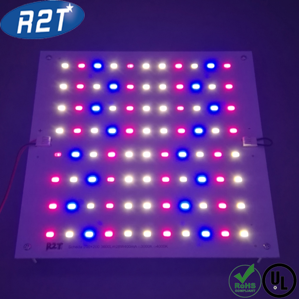 40W LED Grow Light บอร์ด PCBA ประกอบกับ Samsung LM561C S6 660nm 460nm 